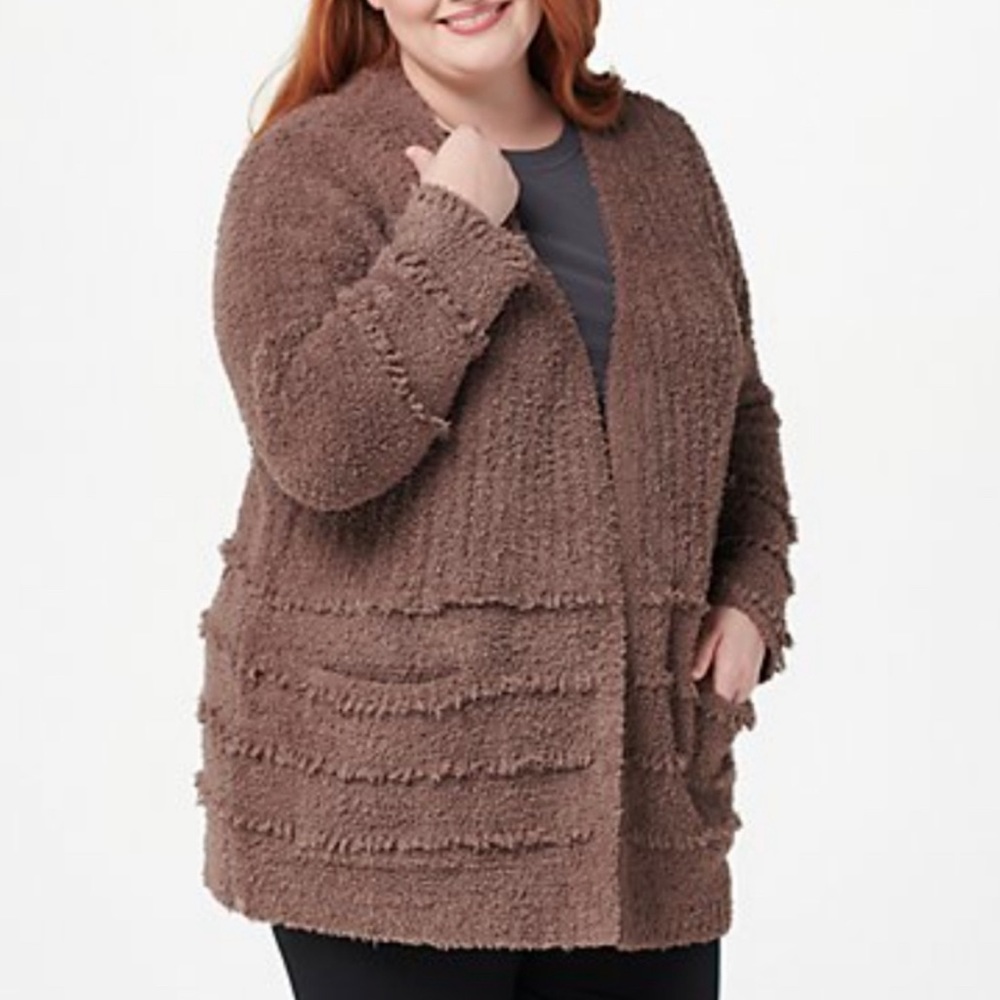 barefoot dreams cozychic boardwalk cardigan